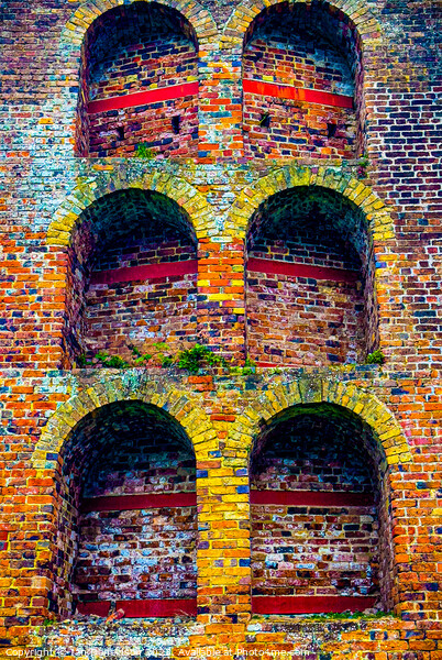 Coloured Arches on Moira Furnace Picture Board by Ian Donaldson