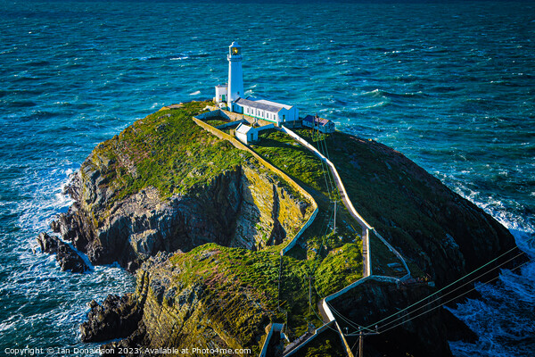 South Stack Lighthouse Picture Board by Ian Donaldson