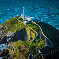 Buy canvas prints of South Stack Lighthouse by Ian Donaldson