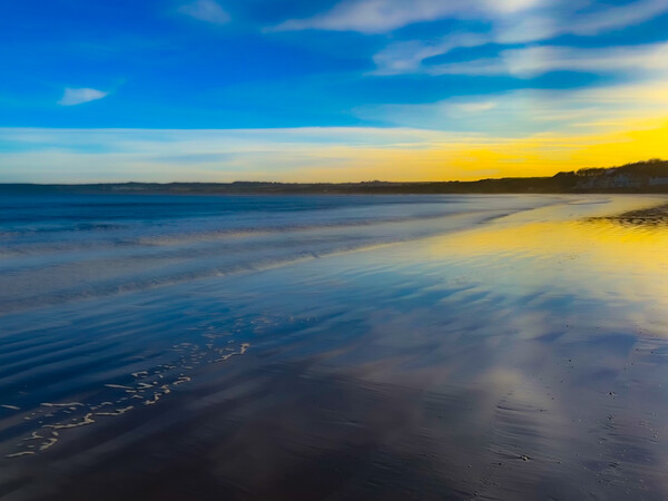 Filey Beach Picture Board by Ian Donaldson