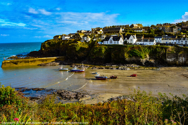 Tide’s Out at Port Isaac Picture Board by Ian Donaldson
