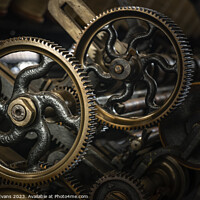 Buy canvas prints of Cogs on the machine by Darrell Evans