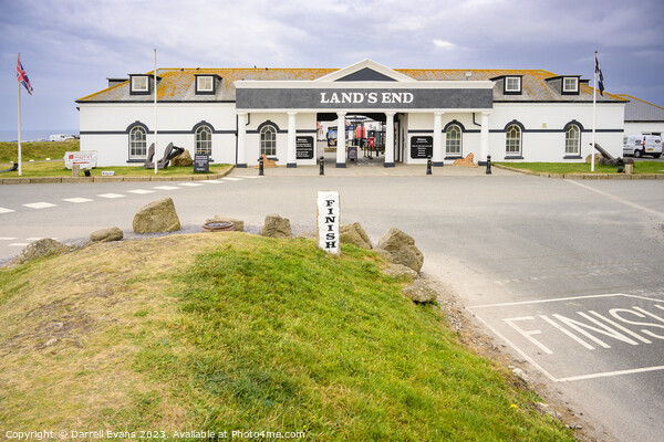 Land's End shops Picture Board by Darrell Evans