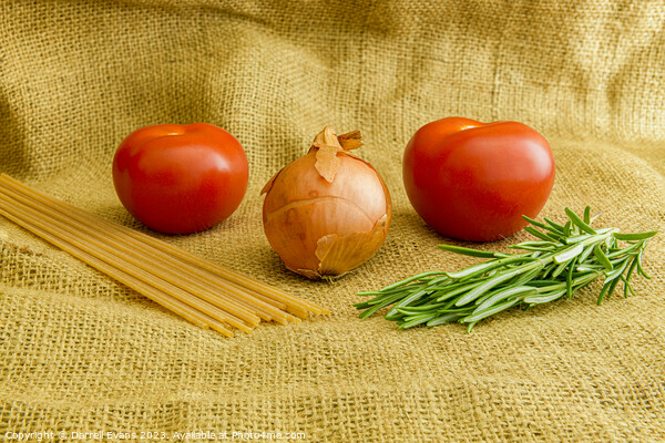 Pasta and tomato Picture Board by Darrell Evans