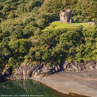 Buy canvas prints of Dolbadarn Castle on the Hill by Darrell Evans