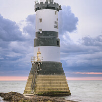 Buy canvas prints of Trwyn Du Lighthouse by Darrell Evans