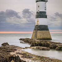 Buy canvas prints of Trwyn Du Lighthouse by Darrell Evans