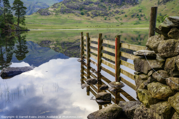 Fenced Tarn Picture Board by Darrell Evans