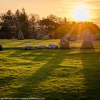 Buy canvas prints of Castlerigg Stone Circle sunrise by Darrell Evans
