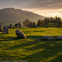 Buy canvas prints of Edge of Castlerigg Stone Circle by Darrell Evans