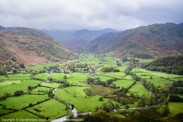 Borrowdale Valley Picture Board by Darrell Evans