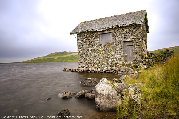 Boat House at Devoke Water Picture Board by Darrell Evans