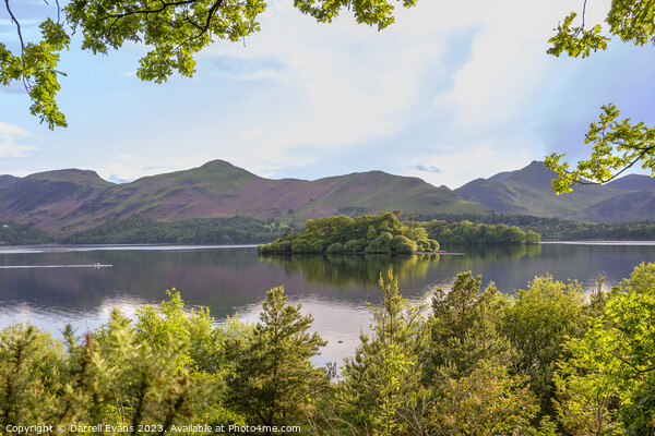 Derwntwater and Catbells Picture Board by Darrell Evans