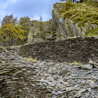 Buy canvas prints of Quarry of Castle Crag by Darrell Evans