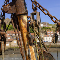 Buy canvas prints of Rusty Rigging by Darrell Evans