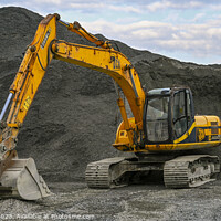 Buy canvas prints of JCB digger by Darrell Evans