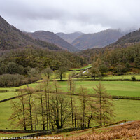 Buy canvas prints of Down the Valley from Grange by Darrell Evans