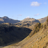 Buy canvas prints of Scafell Pike from Hardknott Pass by Darrell Evans
