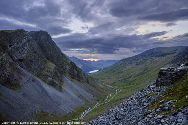 Evening on Honister Picture Board by Darrell Evans
