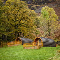 Buy canvas prints of Autumn Glamping by Darrell Evans