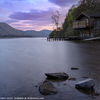 Buy canvas prints of Boathouse and Jetty by Darrell Evans