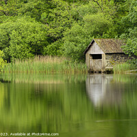 Buy canvas prints of Boathouse at Rydal by Darrell Evans