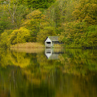 Buy canvas prints of Autumn at Rydal Water by Darrell Evans