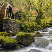 Buy canvas prints of Old Mill Wheel by Darrell Evans