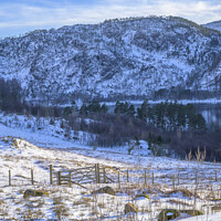 Buy canvas prints of Thirlmere in snow by Darrell Evans