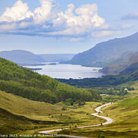 Buy canvas prints of Road to Loch Maree by Darrell Evans