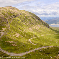 Buy canvas prints of Down the Applecross Pass by Darrell Evans