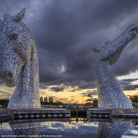 Buy canvas prints of The Kelpies by Darrell Evans