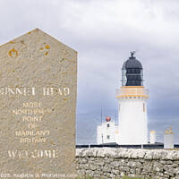 Buy canvas prints of Dunnet Head Sign by Darrell Evans