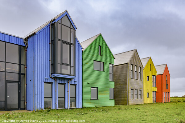 John O'Groats Buildings Picture Board by Darrell Evans
