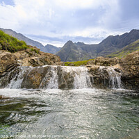 Buy canvas prints of Fairy Pools and Cuillin  by Darrell Evans