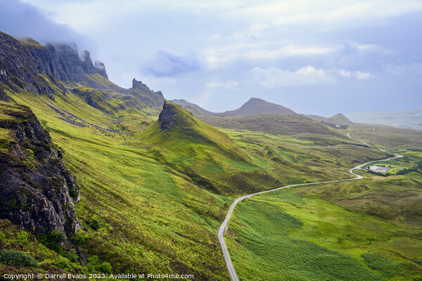 Road along the Quiraing Picture Board by Darrell Evans