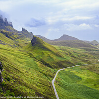 Buy canvas prints of Road along the Quiraing by Darrell Evans