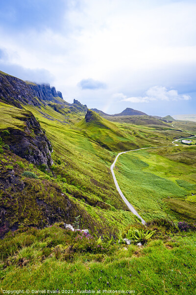 Quiraing Road Picture Board by Darrell Evans