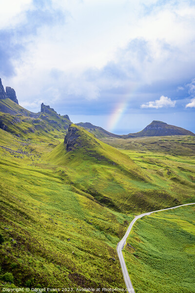 Rainbow in the Quiraing Picture Board by Darrell Evans