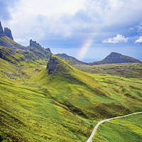 Buy canvas prints of Rainbow in the Quiraing by Darrell Evans