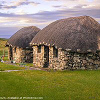 Buy canvas prints of Thatched Cottages by Darrell Evans