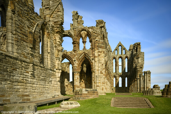 Whitby Ruins Picture Board by Darrell Evans