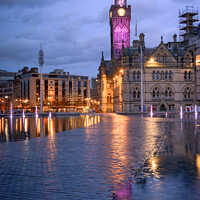 Buy canvas prints of Bradford Town Hall by Darrell Evans