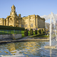Buy canvas prints of Cartwright Hall and Fountain by Darrell Evans