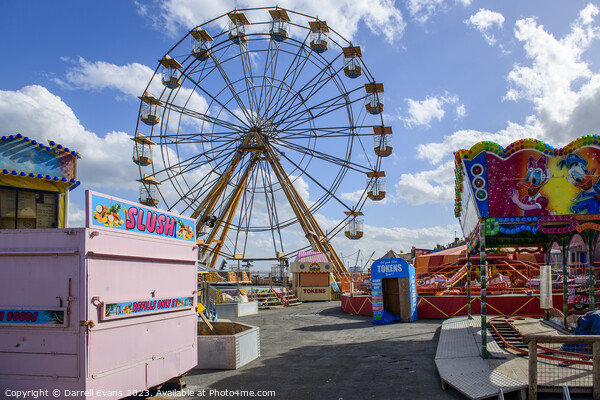 Bridlington amusement park Picture Board by Darrell Evans