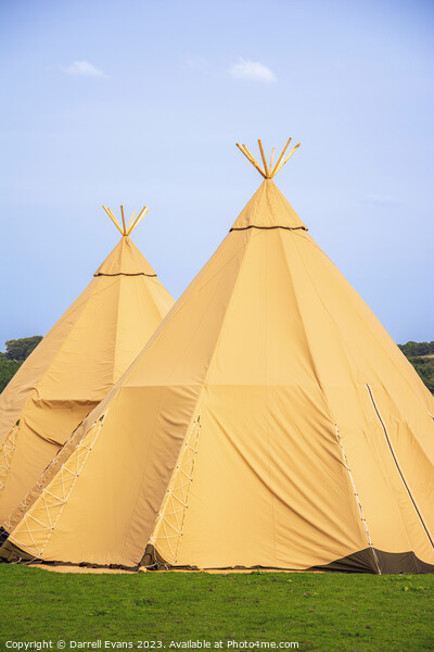 Two Tipi Picture Board by Darrell Evans
