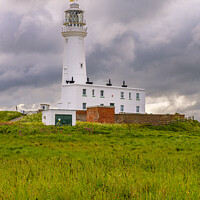 Buy canvas prints of Flamborough Head lighthouse by Darrell Evans
