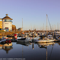 Buy canvas prints of Whitehaven Marina Sunrise by Kate Wilson
