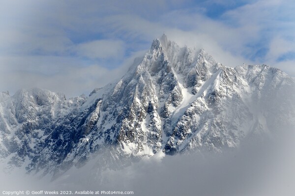 Aiguille Du Midi Picture Board by Geoff Weeks