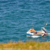 Buy canvas prints of Cornish Fishing Boat by Geoff Weeks